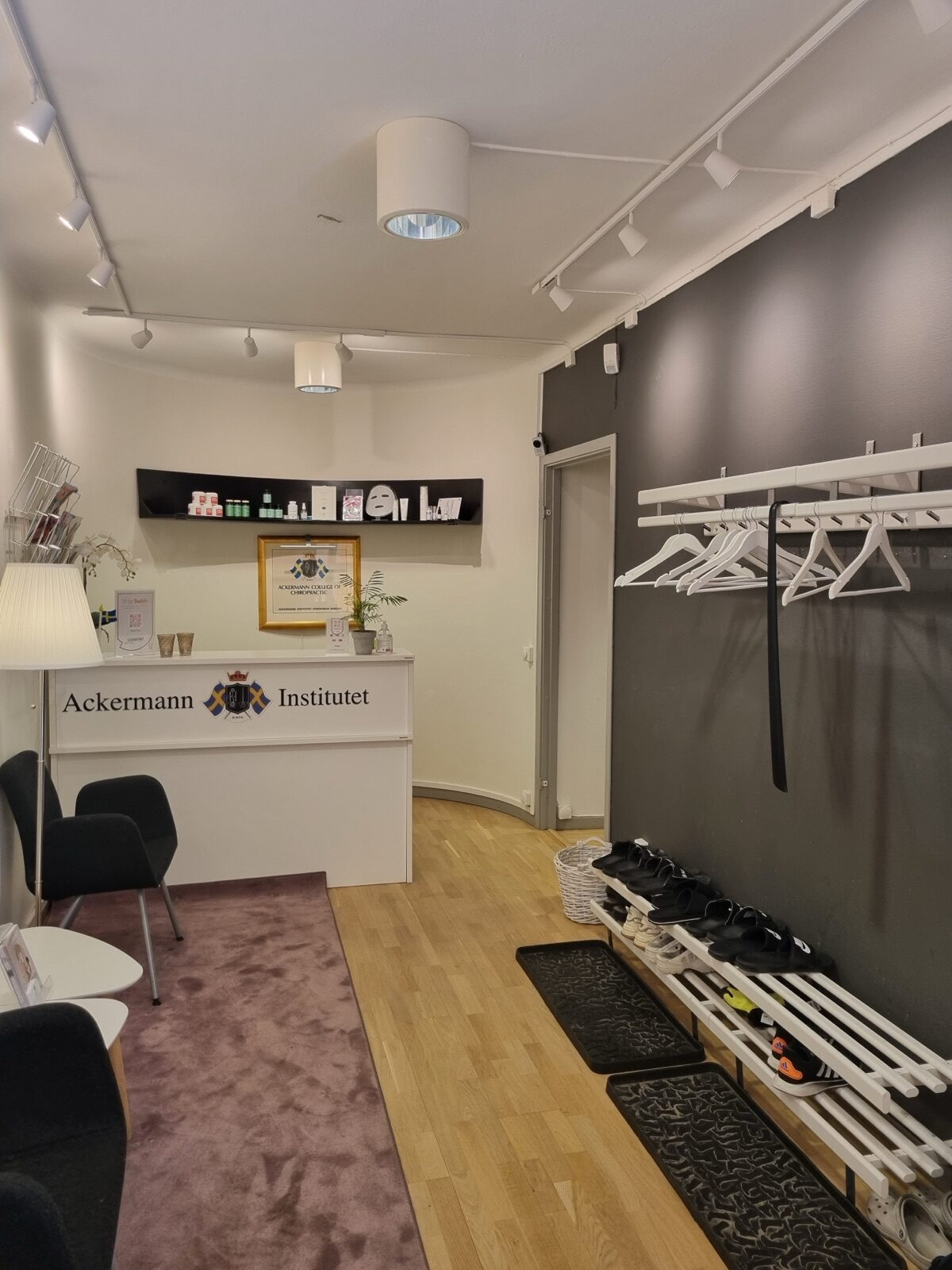 Die Rezeption der Ackermann Klinik in Stockholm
